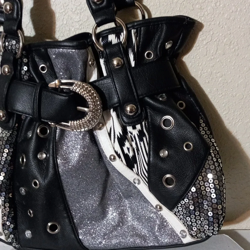 Boutique Shoulder Black Bag Purses - Picture 4 of 6